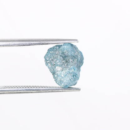 3.09 CT blue raw rough diamond natural uncut diamond loose diamonds for her antique wedding ring gifts for mom salt and pepper