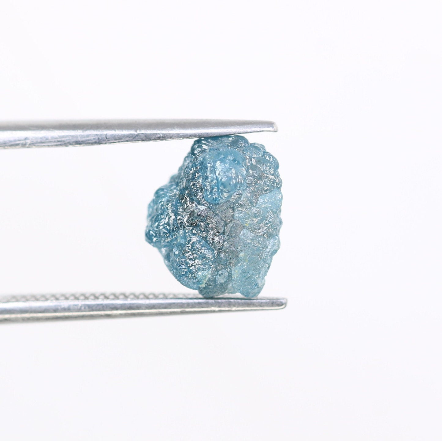 3.09 CT blue raw rough diamond natural uncut diamond loose diamonds for her antique wedding ring gifts for mom salt and pepper