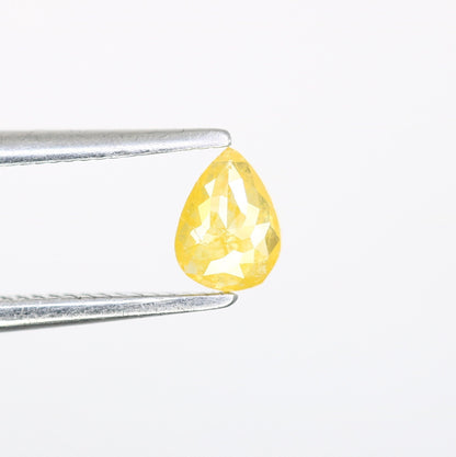 0.22 CT Natural Loose Pear Diamond Yellow Color Pear Shape Rose Cut Diamond For Necklace Wedding Ring & Anniversary Gift Diamonds