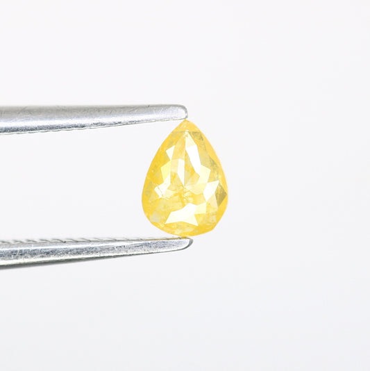 0.22 CT Natural Loose Pear Diamond Yellow Color Pear Shape Rose Cut Diamond For Necklace Wedding Ring & Anniversary Gift Diamonds