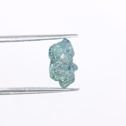 3.18 CT blue raw rough diamond natural uncut diamond loose diamonds for her antique wedding ring gifts for mom salt and pepper