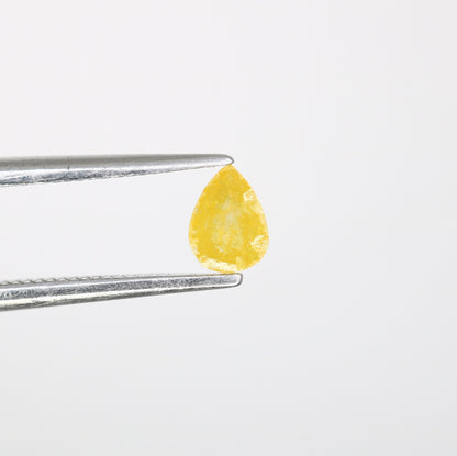0.22 CT Natural Loose Pear Diamond Yellow Color Pear Shape Rose Cut Diamond For Necklace Wedding Ring & Anniversary Gift Diamonds