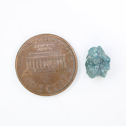 3.18 CT blue raw rough diamond natural uncut diamond loose diamonds for her antique wedding ring gifts for mom salt and pepper