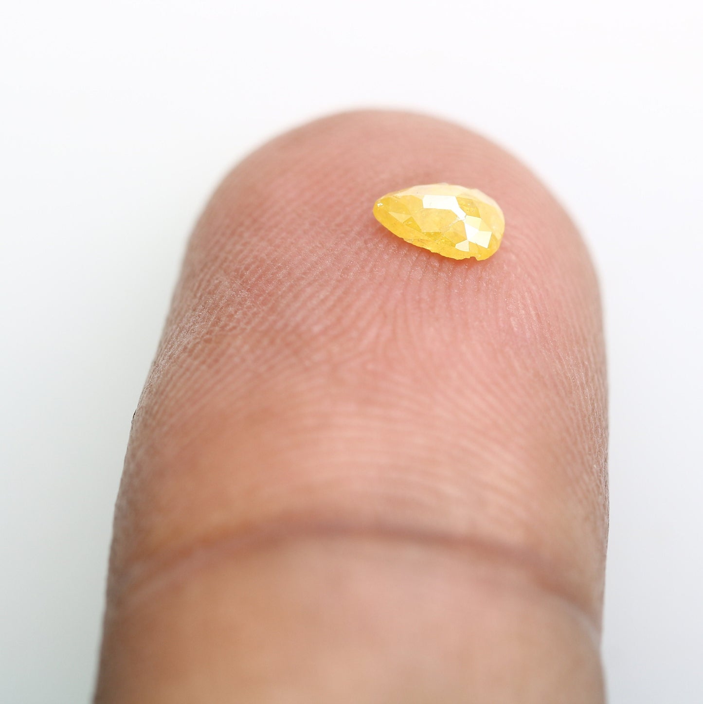 0.22 CT Natural Loose Pear Diamond Yellow Color Pear Shape Rose Cut Diamond For Necklace Wedding Ring & Anniversary Gift Diamonds