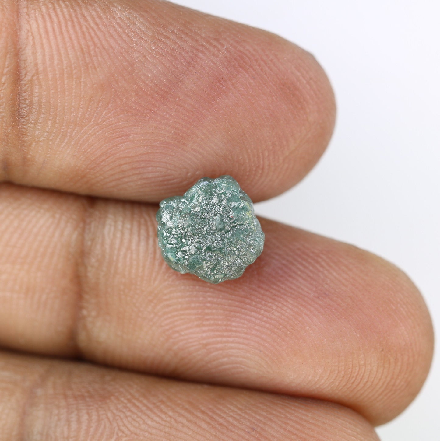 3.19 CT blue raw rough diamond natural uncut diamond loose diamonds for her antique wedding ring gifts for mom salt and pepper