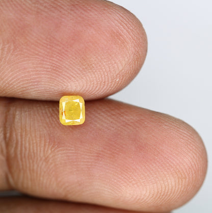 0.44 CT Cushion Cut Yellow Diamond - Rare Gemstone for Custom Gold Rings, Unique Jewelry for Anniversary & Birthday Gift Ideas