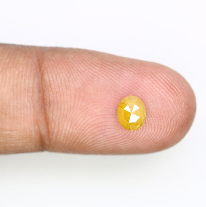 0.52 CT Oval Yellow Loose Diamond - Unique Gemstone for Proposal Rings, Custom Gold Jewelry & Special Gift for Girlfriend