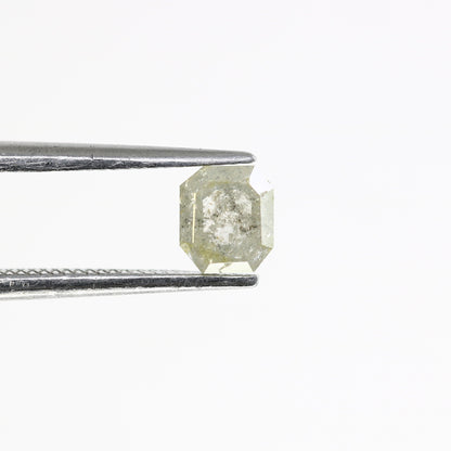0.68 CT Emerald Cut Loose Diamond - Salt and Pepper Emerald Shape Diamond - Emerald For Wedding Ring - LABORDAY Offer - Customize Jewelry