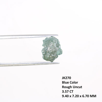 3.57 CT blue raw rough diamond natural uncut diamond loose diamonds for her antique wedding ring gifts for mom salt and pepper