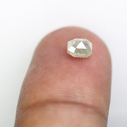 0.68 CT Emerald Cut Loose Diamond - Salt and Pepper Emerald Shape Diamond - Emerald For Wedding Ring - LABORDAY Offer - Customize Jewelry