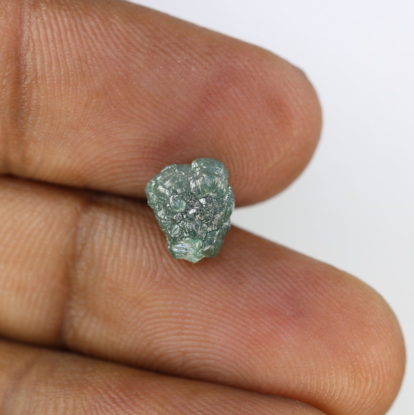 3.21 CT blue raw rough diamond natural uncut diamond loose diamonds for her antique wedding ring gifts for mom salt and pepper