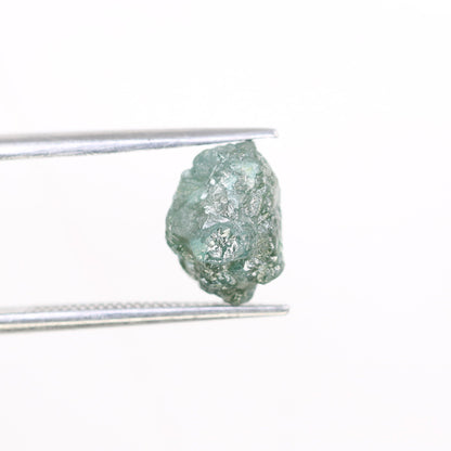 3.57 CT blue raw rough diamond natural uncut diamond loose diamonds for her antique wedding ring gifts for mom salt and pepper
