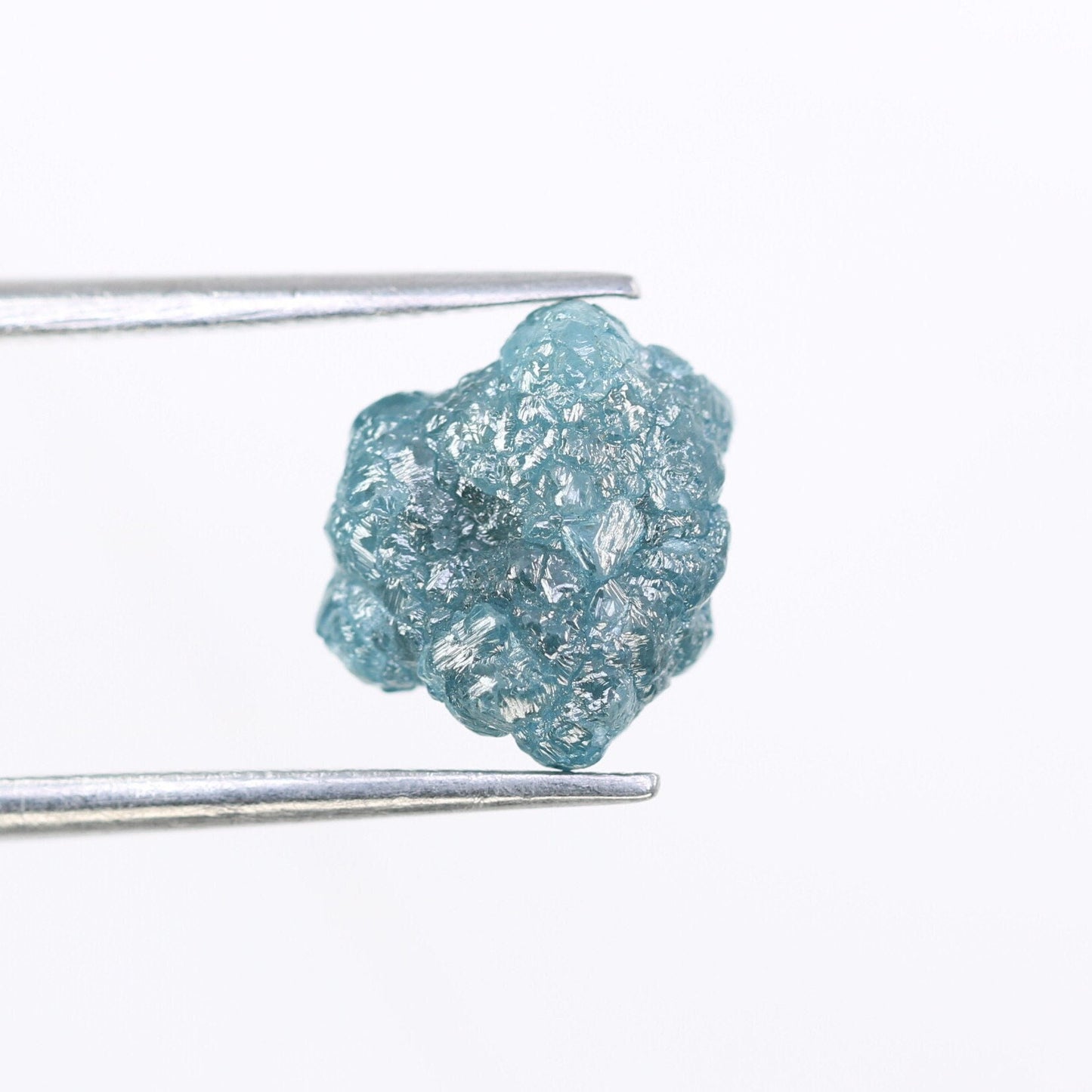 3.59 CT blue raw rough diamond natural uncut diamond loose diamonds for her antique wedding ring gifts for mom salt and pepper