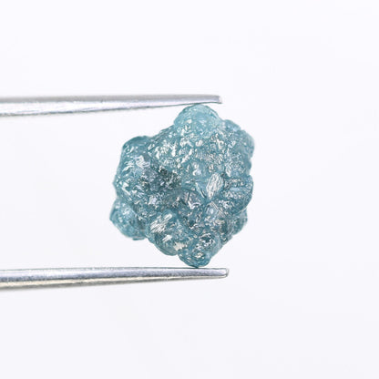 3.59 CT blue raw rough diamond natural uncut diamond loose diamonds for her antique wedding ring gifts for mom salt and pepper