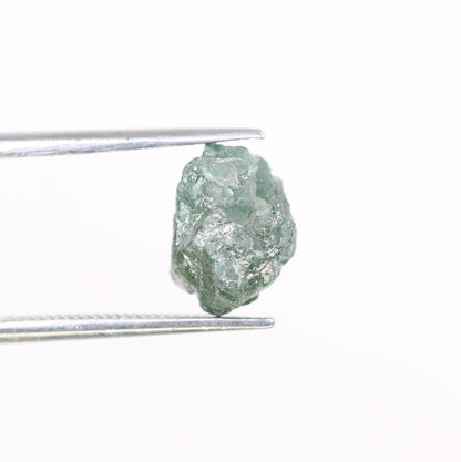 3.57 CT blue raw rough diamond natural uncut diamond loose diamonds for her antique wedding ring gifts for mom salt and pepper
