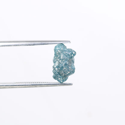 3.59 CT blue raw rough diamond natural uncut diamond loose diamonds for her antique wedding ring gifts for mom salt and pepper