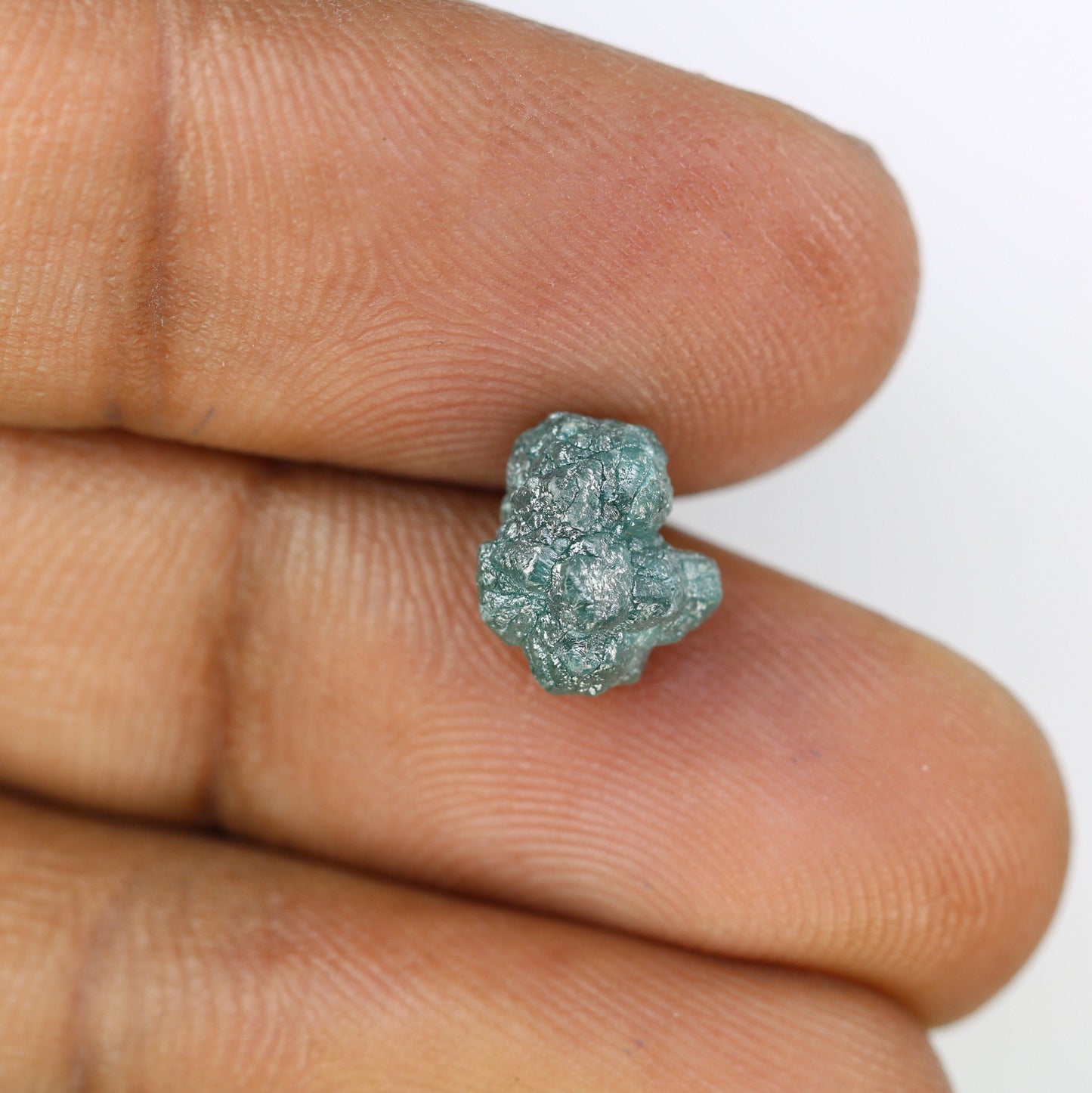 3.54 CT blue raw rough diamond natural uncut diamond loose diamonds for her antique wedding ring gifts for mom salt and pepper