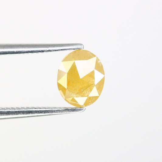 0.59 CT Oval Fancy Yellow Diamond - Unique Gemstone for Diamond Pendants, Custom Gold Rings & Jewelry, Perfect Gift for Her