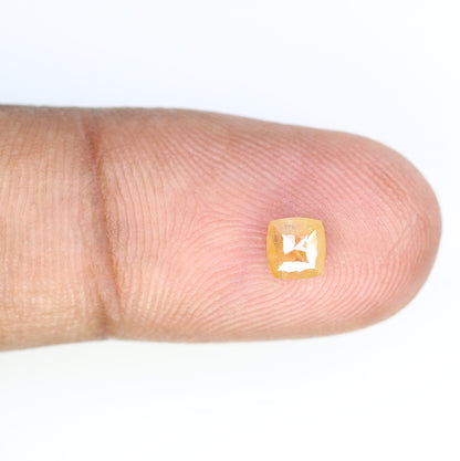 0.48 CT Cushion Cut Peach Diamond - Unique Gemstone for Engagement Rings, Custom Gold Jewelry & Special Gift for Girlfriend or Wife