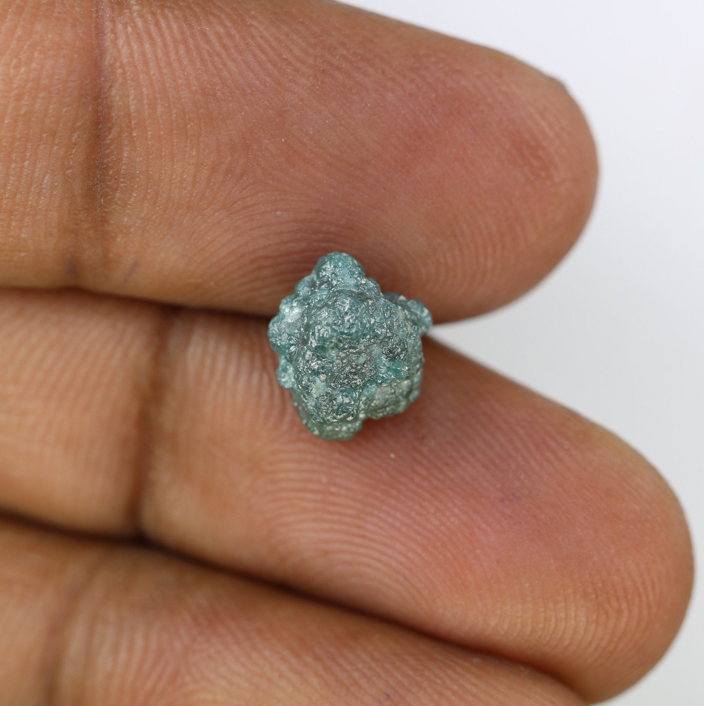 3.52 CT blue raw rough diamond natural uncut diamond loose diamonds for her antique wedding ring gifts for mom salt and pepper