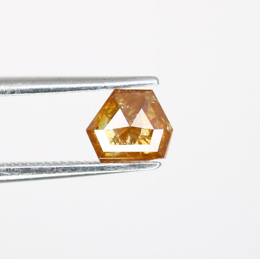 0.69 CT Fancy Orange Color Triangle Shape Diamond For Diamond Peendant | Wedding Gift | Customized Jewelry MakingFor Gold Ring Diamonds