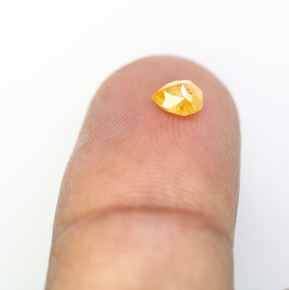 0.49 CT Pear Shape Fancy Yellow Loose Diamond | Statement Jewelry | Anniversary or Birthday Gift | Gold Ring