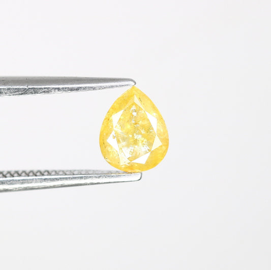 0.53 CT Pear Shape Fancy Yellow Diamond For Engagement Ring | Wedding Jewelry | Gift For HerFor Gold Ring Diamonds