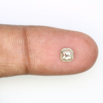 0.54 CT Emerald Cut Loose Diamond - Salt and Pepper Emerald Shape Diamond - Emerald For Wedding Ring - LABORDAY Offer - Customize Jewelry
