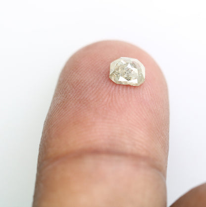 0.54 CT Emerald Cut Loose Diamond - Salt and Pepper Emerald Shape Diamond - Emerald For Wedding Ring - LABORDAY Offer - Customize Jewelry