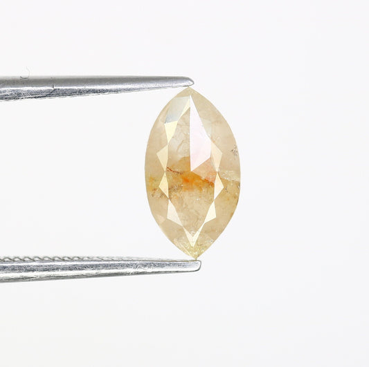 0.87 CT Marquise Shape Salt And Pepper Diamond | Natural Loose Champagne Diamonds For Weeding & Earring | For pendant | For Bracelet