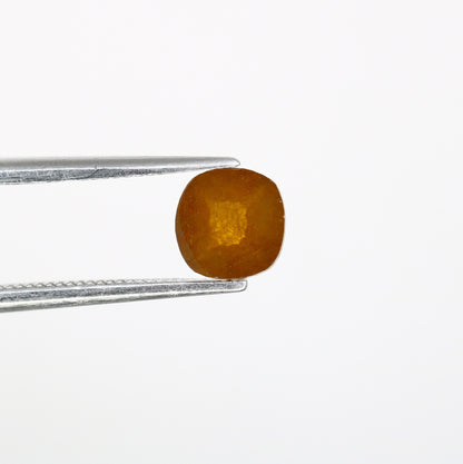 0.65 CT Cushion Cut Orange Diamond - Unique Engagement Ring & Halo Ring Set, Custom Gold Jewelry for Distinctive Style
