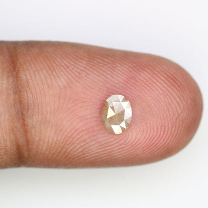 0.25 CT Oval Grey Rustic Diamond - Unique Statement Jewelry, Custom Gold Rings & Thoughtful Anniversary or Birthday Gift Ideas