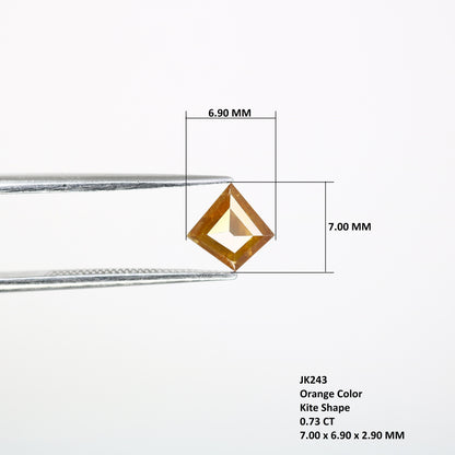 0.73 CT Shape Salt and Pepper Kite Shape - Natural Kite shape Loose Diamond -For 14k Gold Jewelry - Christmas Gift - LABORDAY Offer