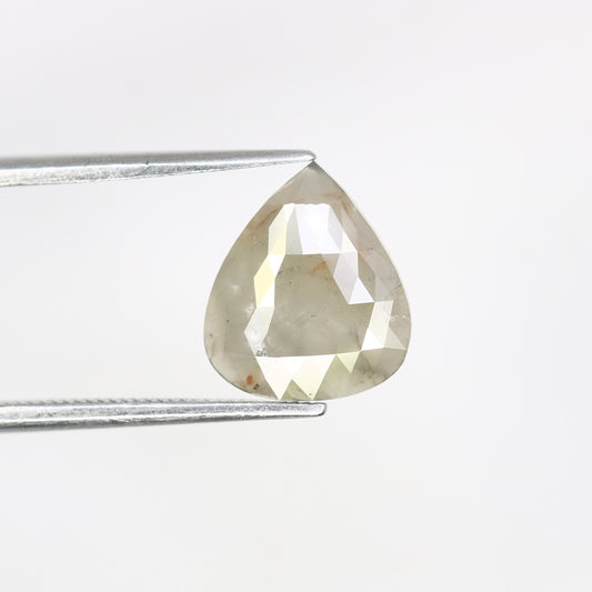 1.62 CT Natural Pear Shape Grey Diamond for Wedding Jewelry | Elegant Engagement Ring | Perfect Gift for Her | Unique Gold Ring Gemstone