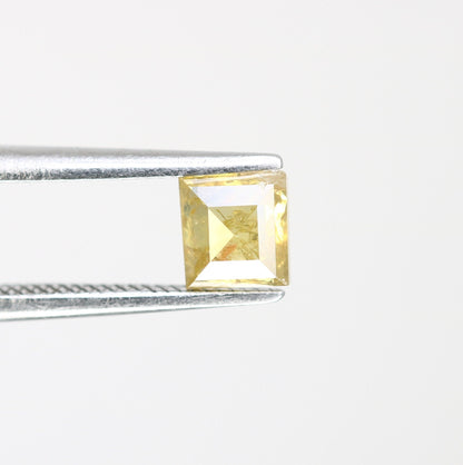 0.68 CT Fancy Orange Square Shape Loose Diamond For Engagement Ring | Gift For Girl Friend | Gift For SisterFor Gold Ring Diamonds