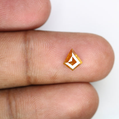 0.79 CT Shape Salt and Pepper Kite Shape - Natural Kite shape Loose Diamond -For 14k Gold Jewelry - Christmas Gift - LABORDAY Offer