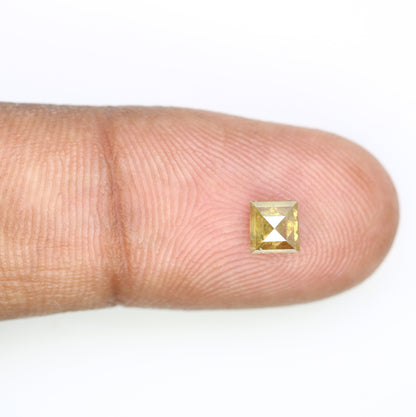 0.68 CT Fancy Orange Square Shape Loose Diamond For Engagement Ring | Gift For Girl Friend | Gift For SisterFor Gold Ring Diamonds