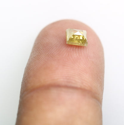 0.68 CT Fancy Orange Square Shape Loose Diamond For Engagement Ring | Gift For Girl Friend | Gift For SisterFor Gold Ring Diamonds