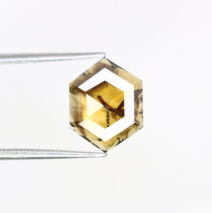 1.95 CT Salt and Pepper Hexagon Cut - Natural Loose Hexagon Shape -Unique Diamond for Ring - Special Gift for Her - Wholesaler of Diamond