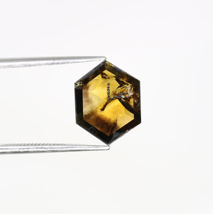 1.95 CT Salt and Pepper Hexagon Cut - Natural Loose Hexagon Shape -Unique Diamond for Ring - Special Gift for Her - Wholesaler of Diamond