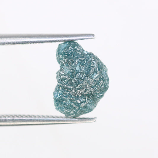2.61 CT blue rough irregular diamond for proposal ring gift for girlfriend gift for wife for gold ring diamonds