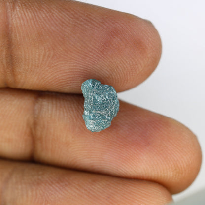 2.61 CT blue rough irregular diamond for proposal ring gift for girlfriend gift for wife for gold ring diamonds