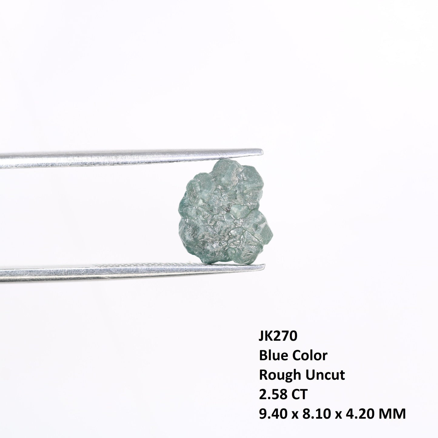 2.58 CT raw rough diamond natural uncut diamond loose diamonds for her antique wedding ring gifts for mom salt and pepper