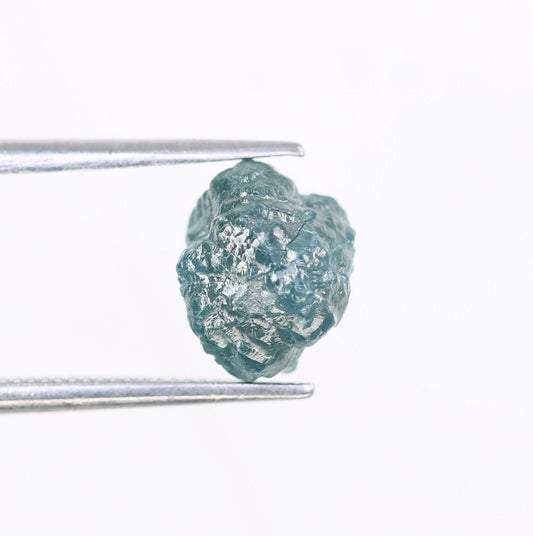 2.40 CT blue raw rough diamond natural uncut diamond loose diamonds for her antique wedding ring gifts for mom salt and pepper