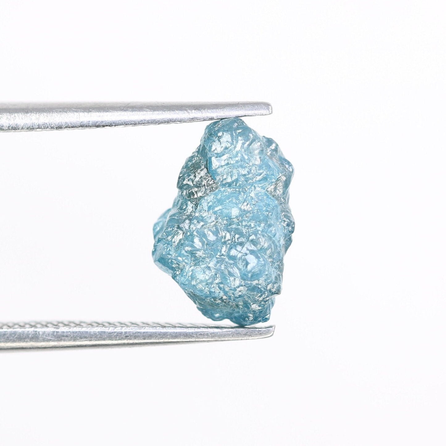 2.19 CT blue raw rough diamond natural uncut diamond loose diamonds for her antique wedding ring gifts for mom salt and pepper