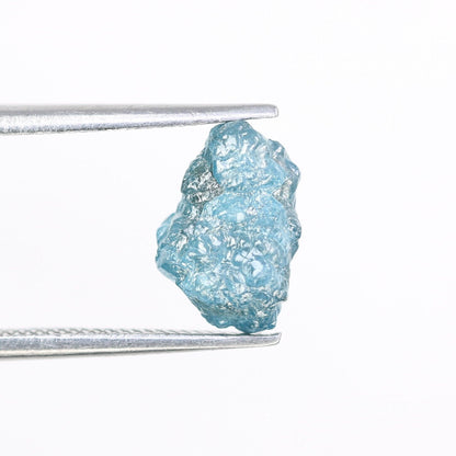 2.19 CT blue raw rough diamond natural uncut diamond loose diamonds for her antique wedding ring gifts for mom salt and pepper