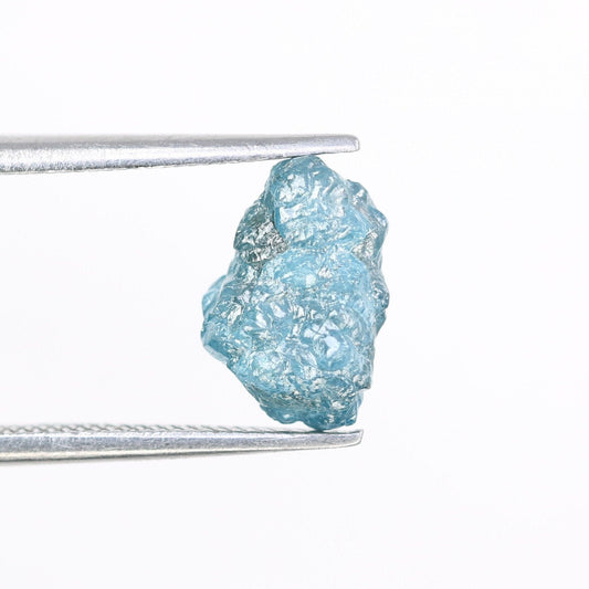 2.19 CT blue raw rough diamond natural uncut diamond loose diamonds for her antique wedding ring gifts for mom salt and pepper