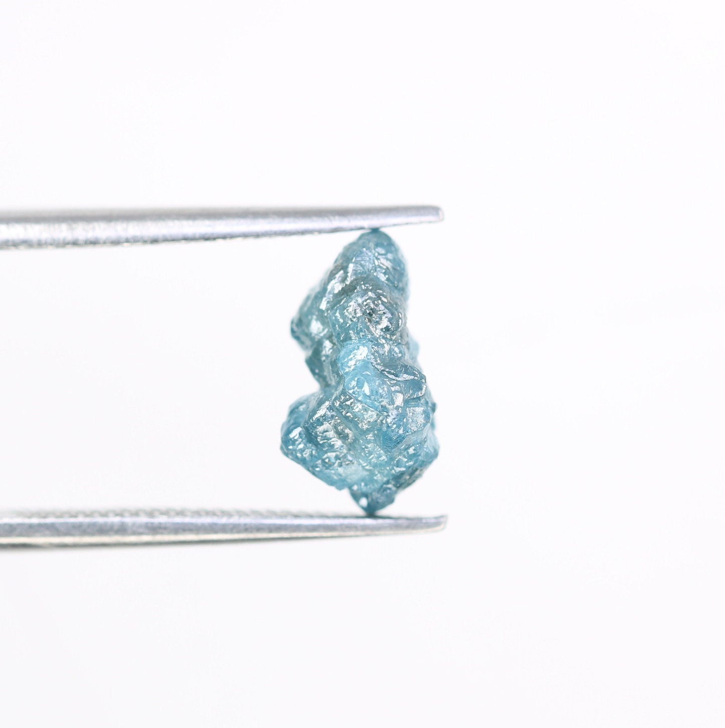 2.19 CT blue raw rough diamond natural uncut diamond loose diamonds for her antique wedding ring gifts for mom salt and pepper