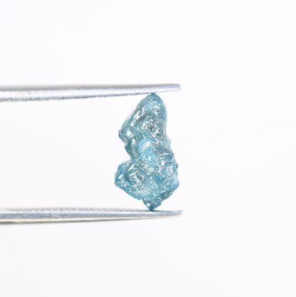2.19 CT blue raw rough diamond natural uncut diamond loose diamonds for her antique wedding ring gifts for mom salt and pepper