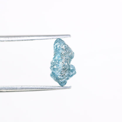 2.19 CT blue raw rough diamond natural uncut diamond loose diamonds for her antique wedding ring gifts for mom salt and pepper